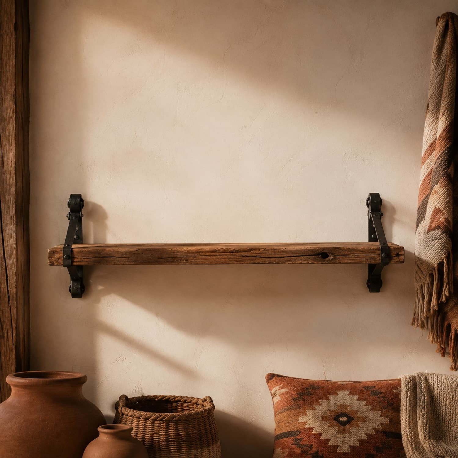 Barn-Style Wall Shelf