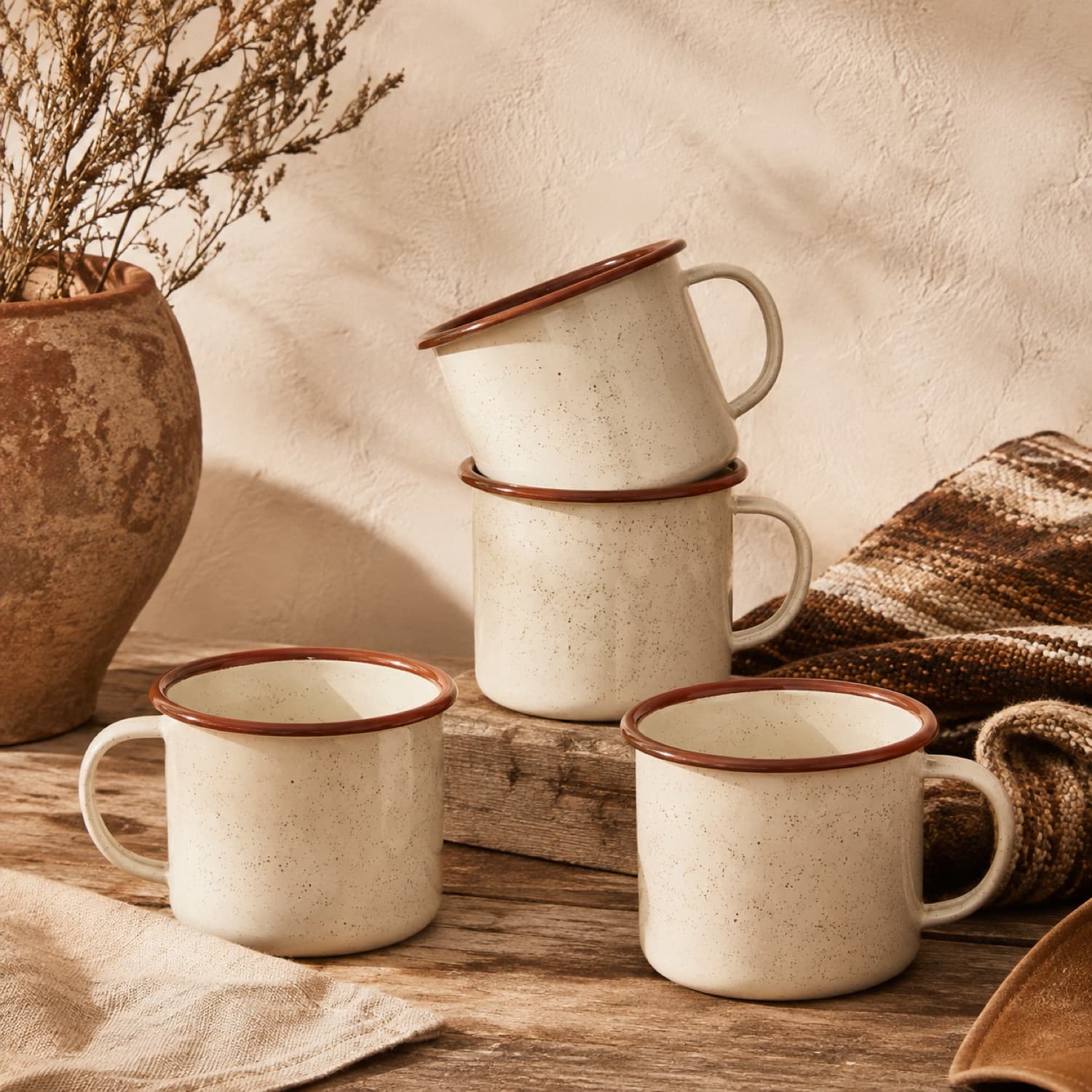 Enamel Mug Set of 4