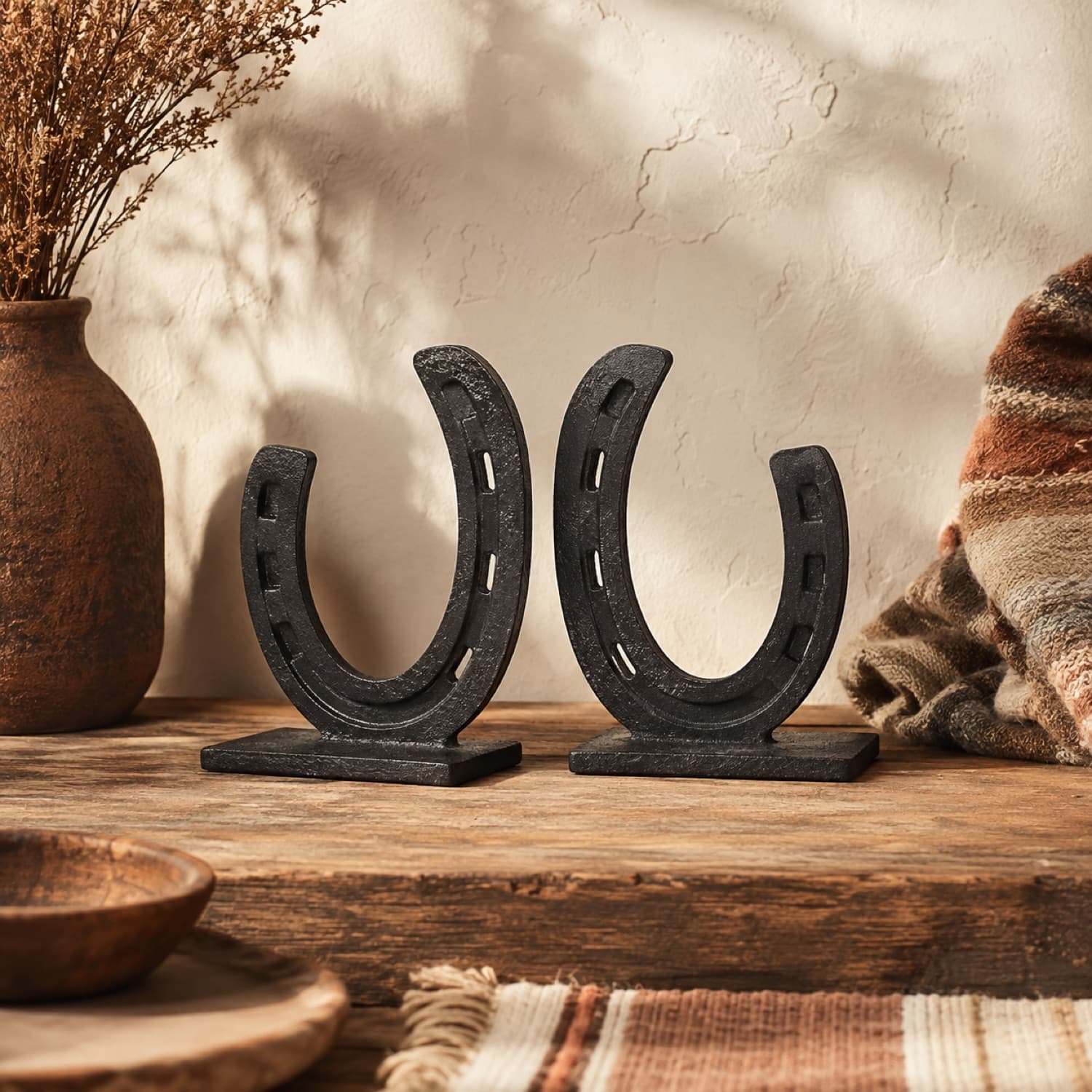 Horseshoe Bookend Pair