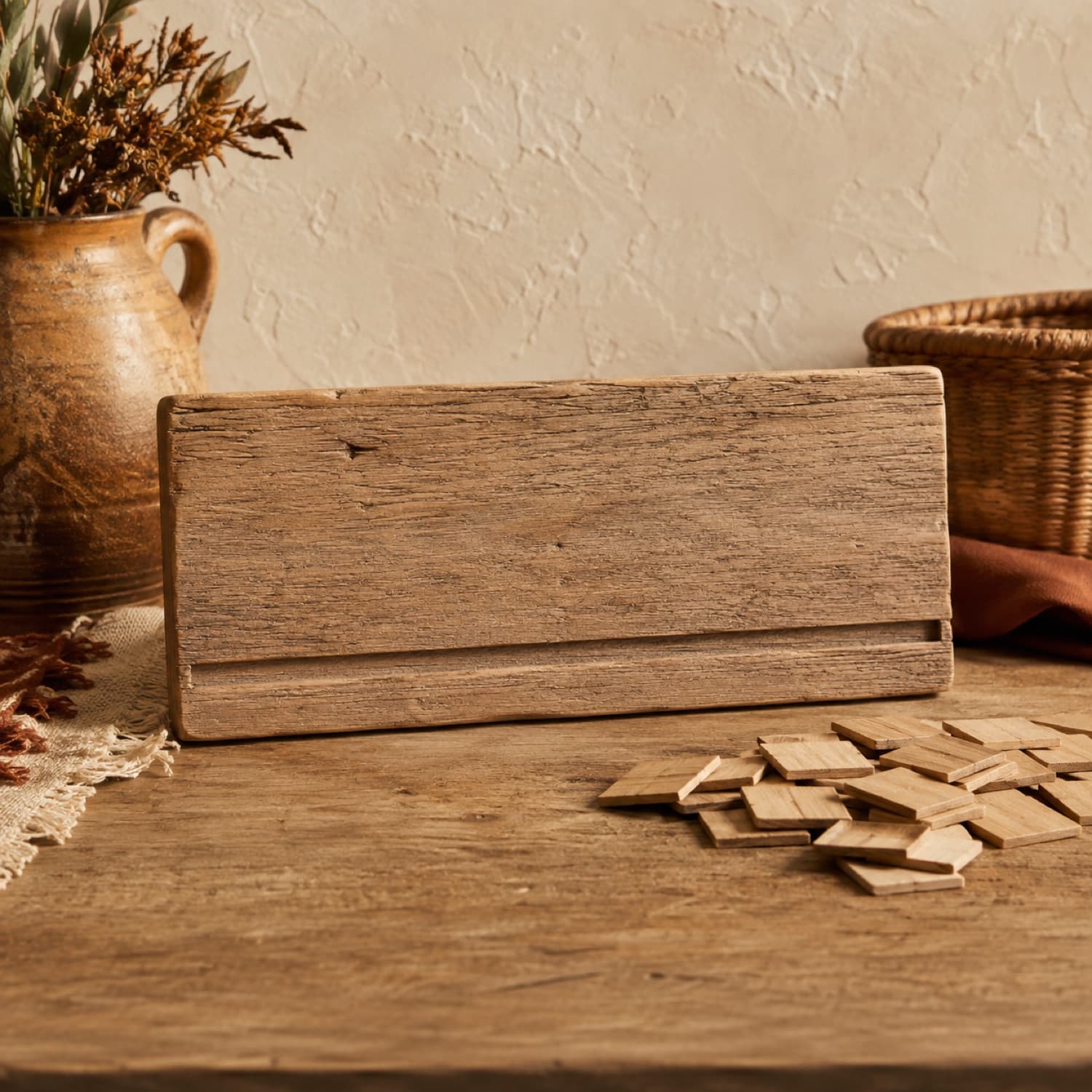 Rustic Wood Sign Blank + Letter Kit
