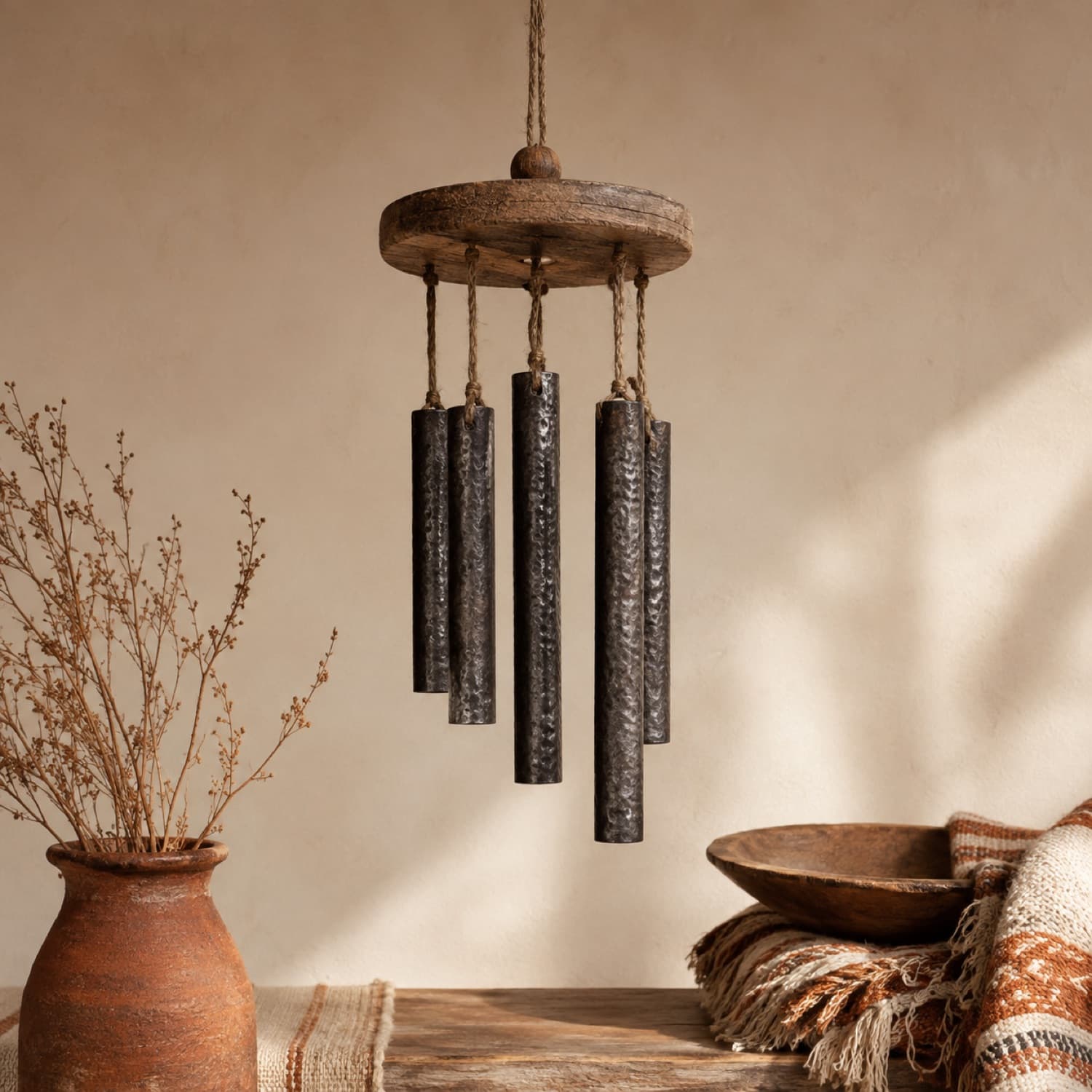 Rustic Metal Windchime